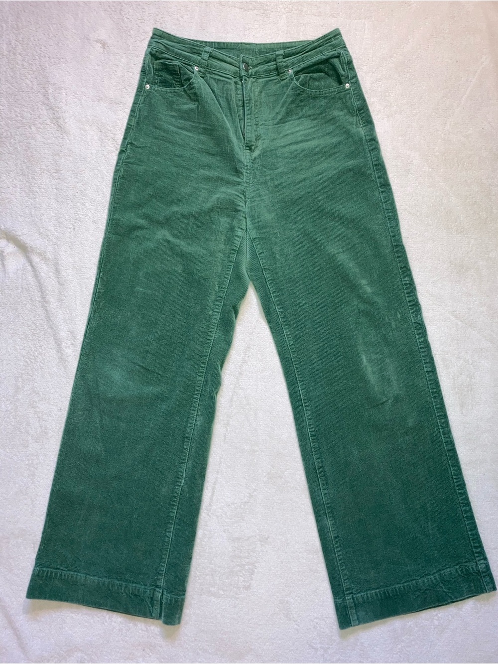 SHEIN Emerald Green Corduroy Pants